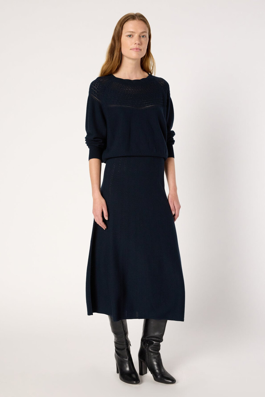 pull à motifs ajourés - eleo