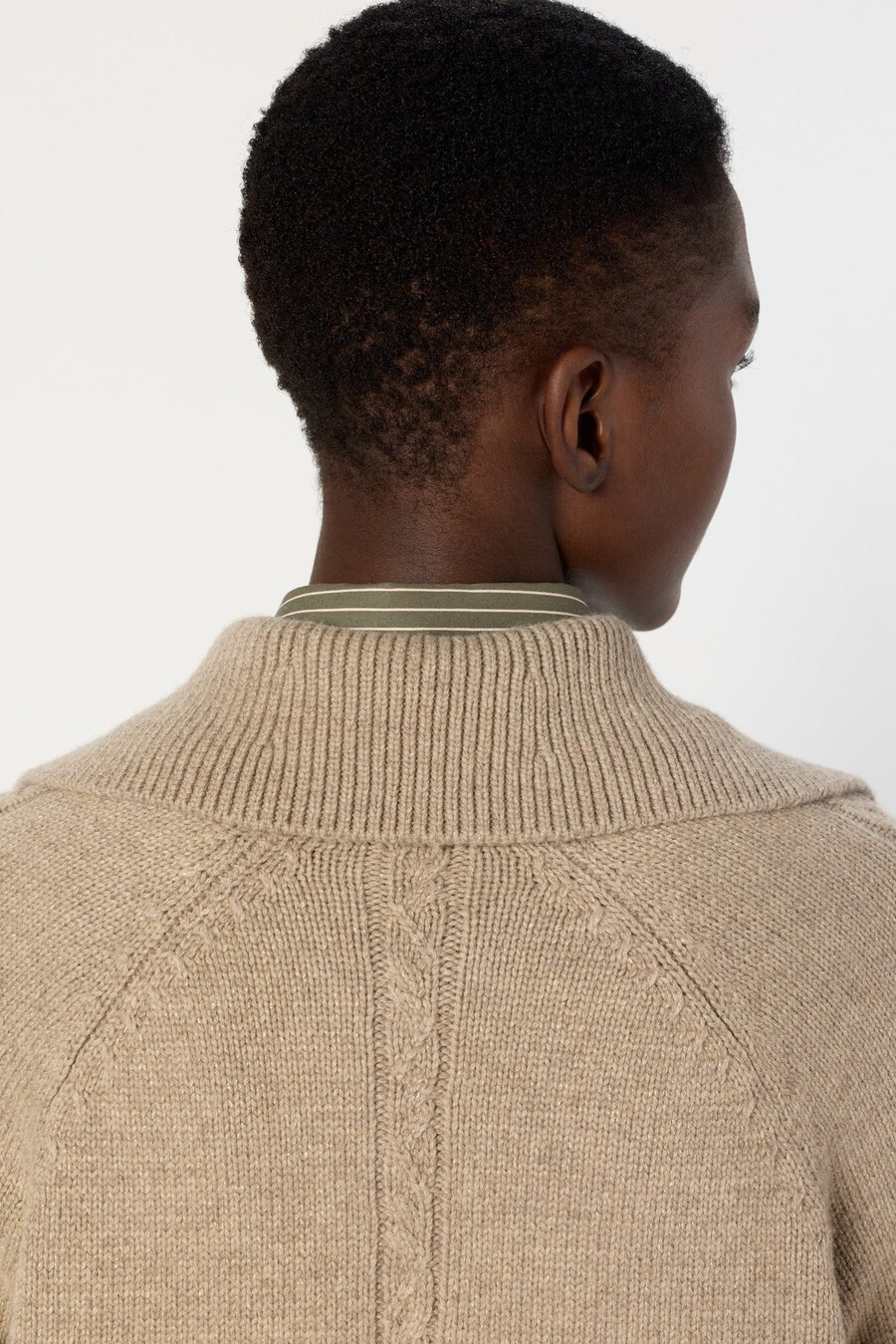 pull en lurex à col zippé - edena