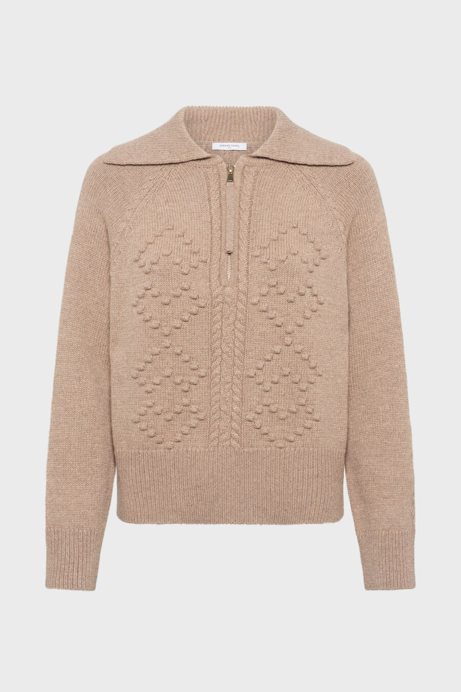 pull en lurex à col zippé - edena