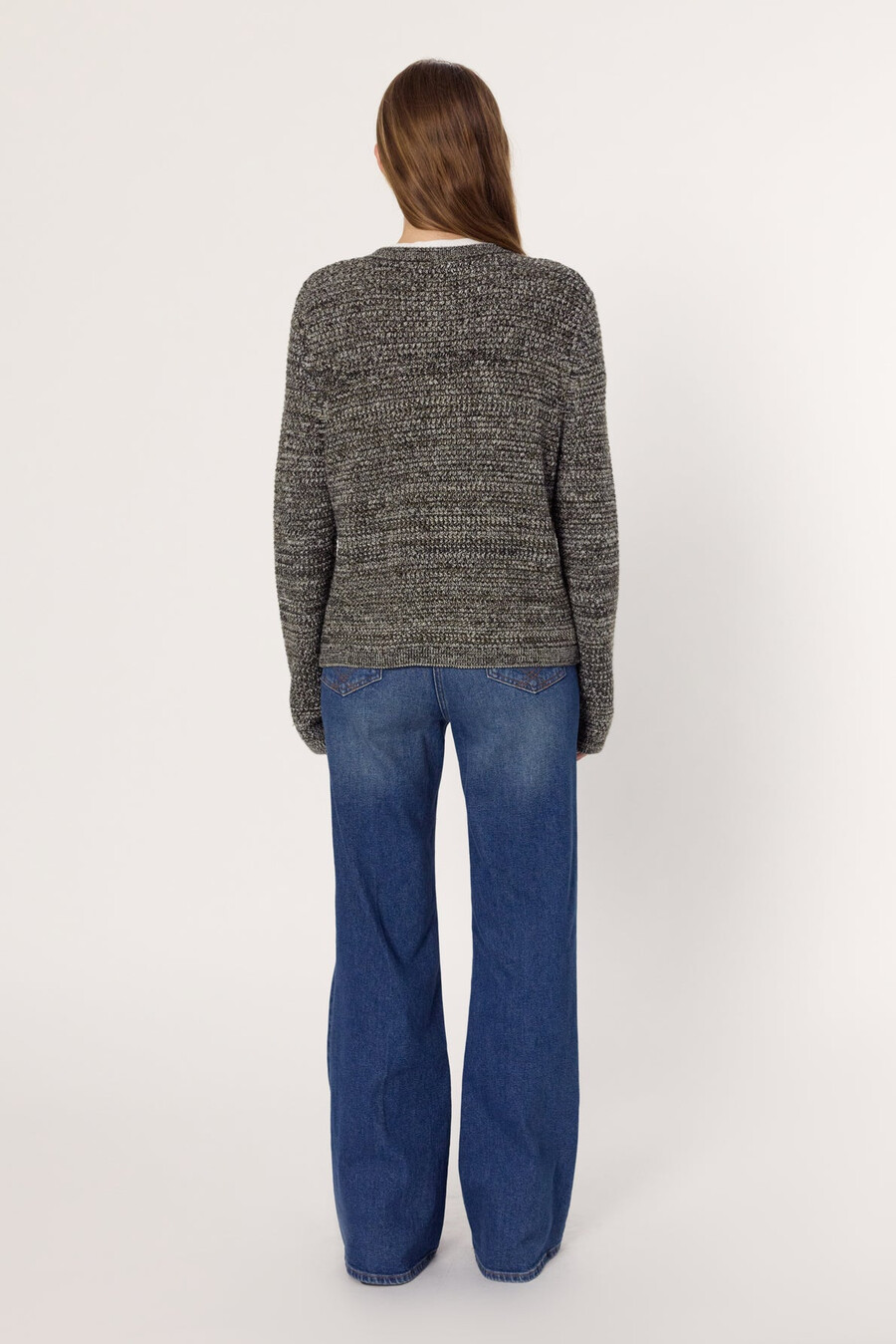 cardigan style tweed avec lurex - edeline