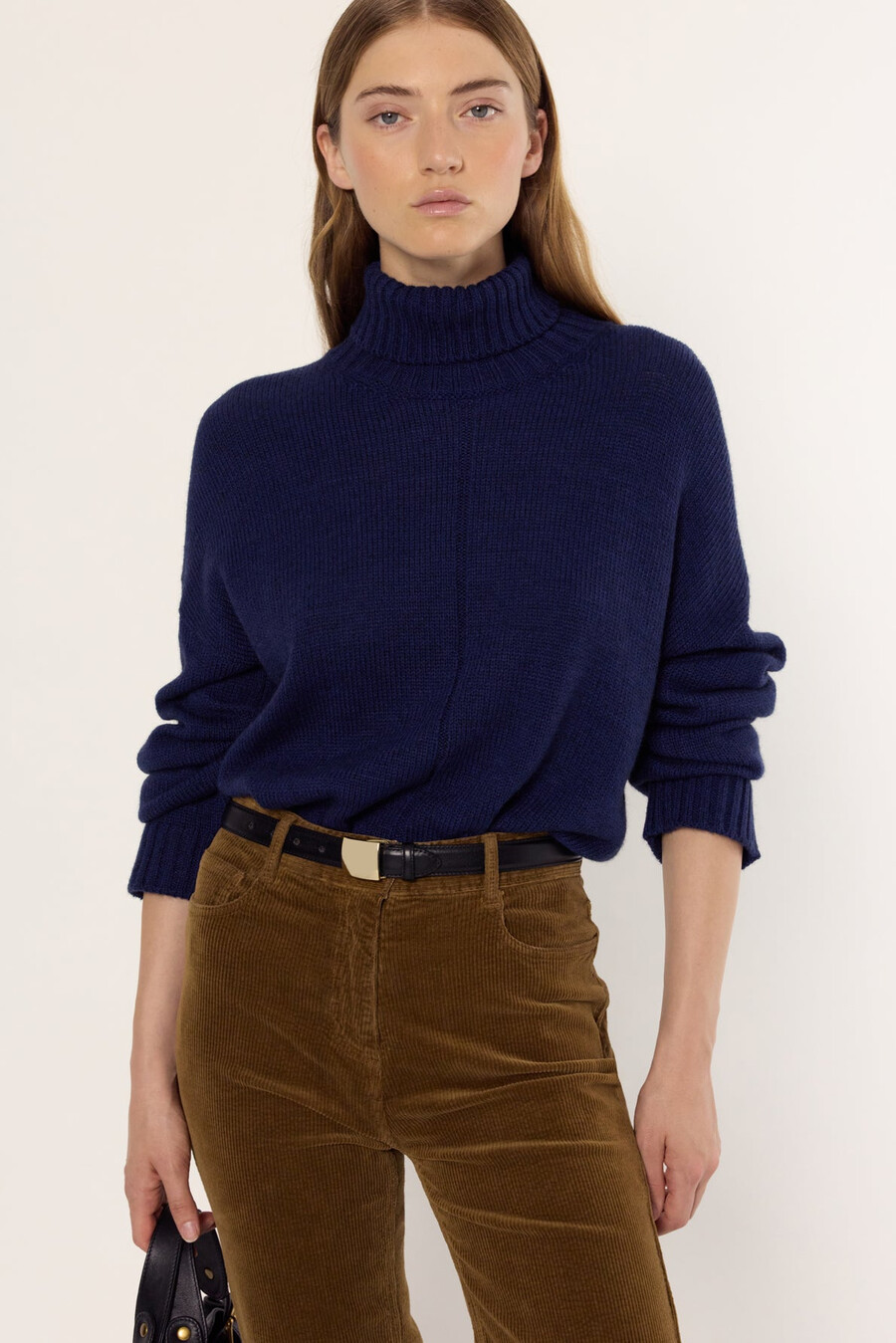 pull à col roulé ample - enid