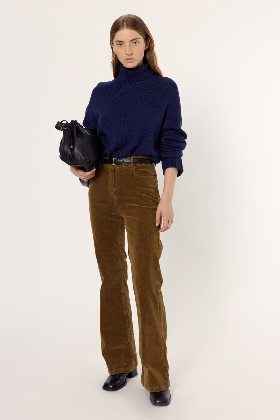 pull à col roulé ample - enid