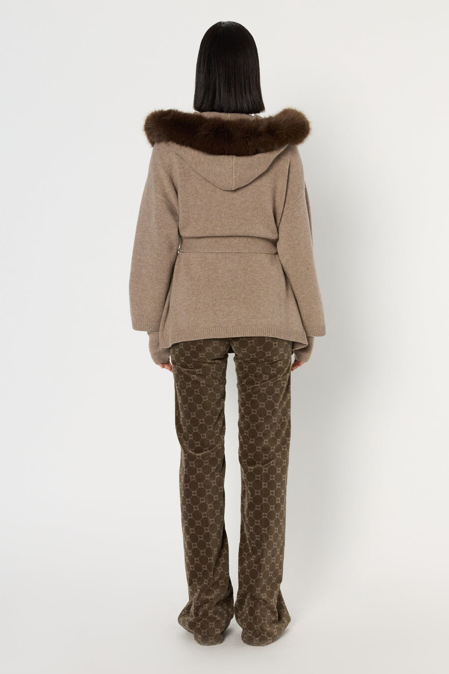gilet à capuche en cachemire - elo