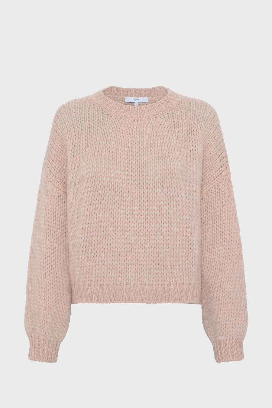 pull à col rond en maille lâche
