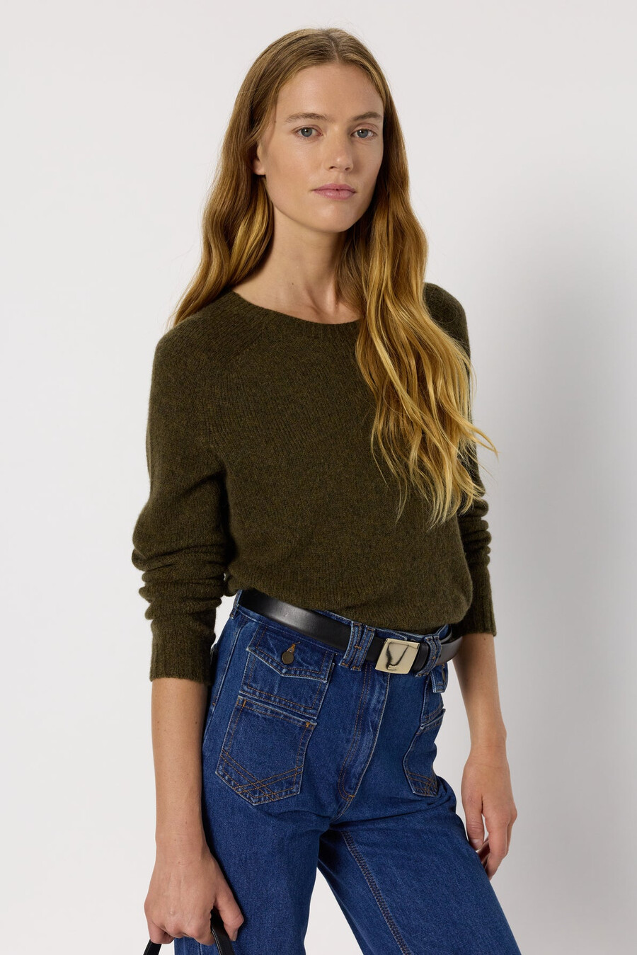 pull en laine à col rond