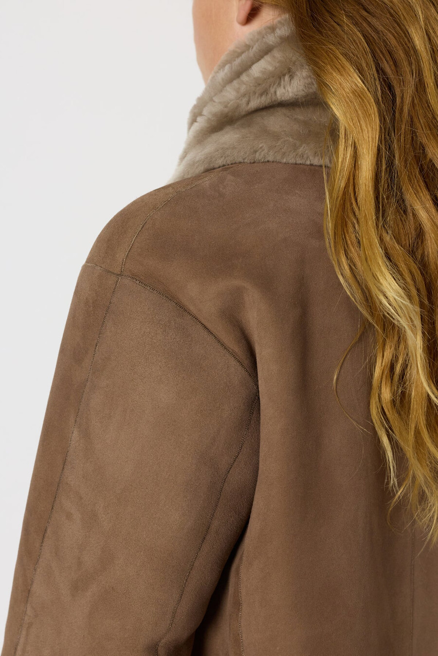 manteau réversible en peau lainée - malia