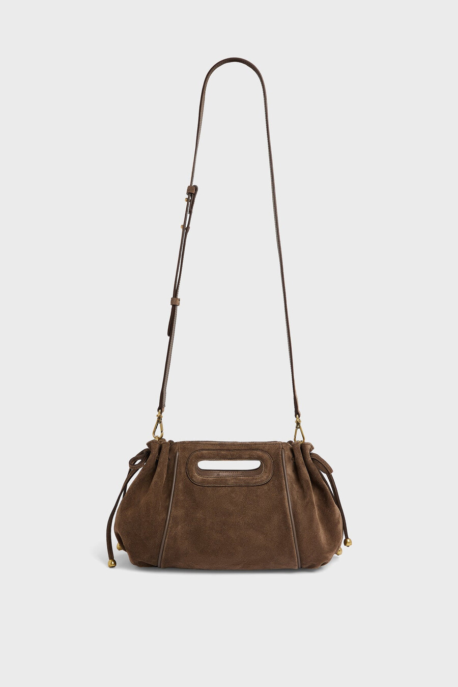 sac à main en cuir suédé avec intérieur métallisé - mini dany