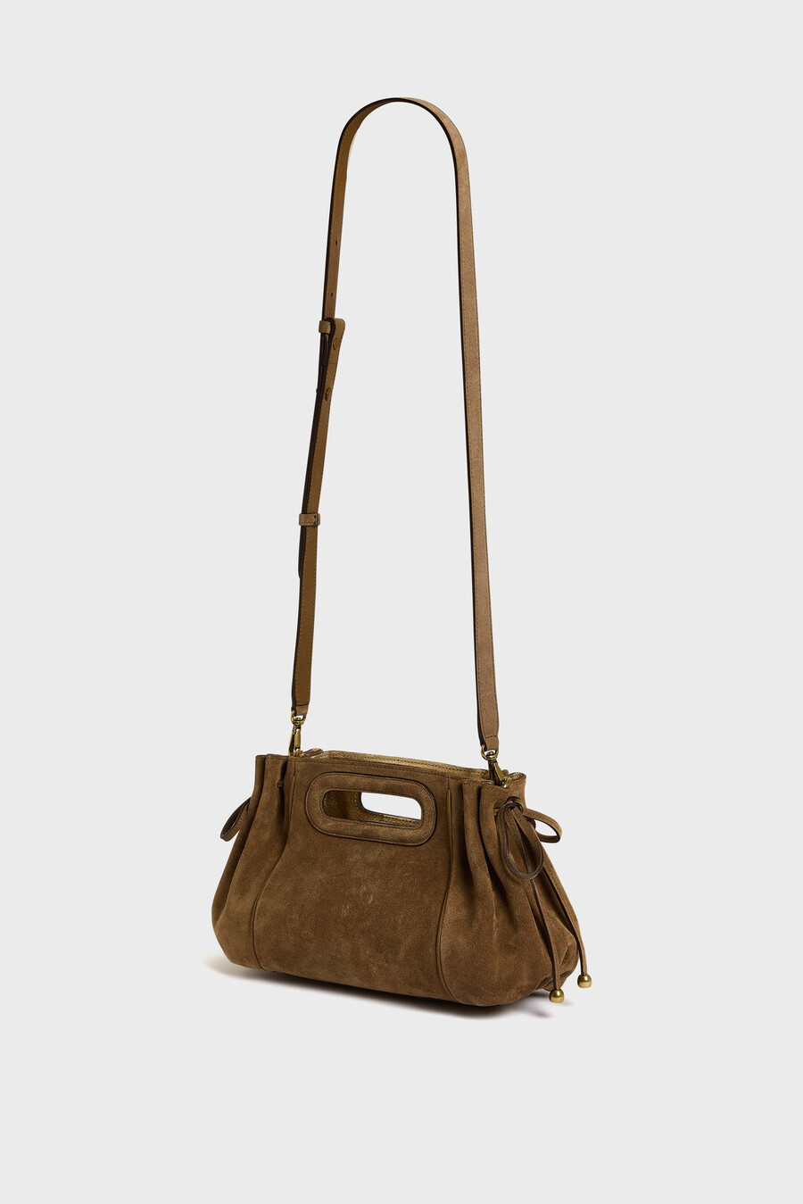 sac à main en cuir suédé avec intérieur métallisé - mini dany