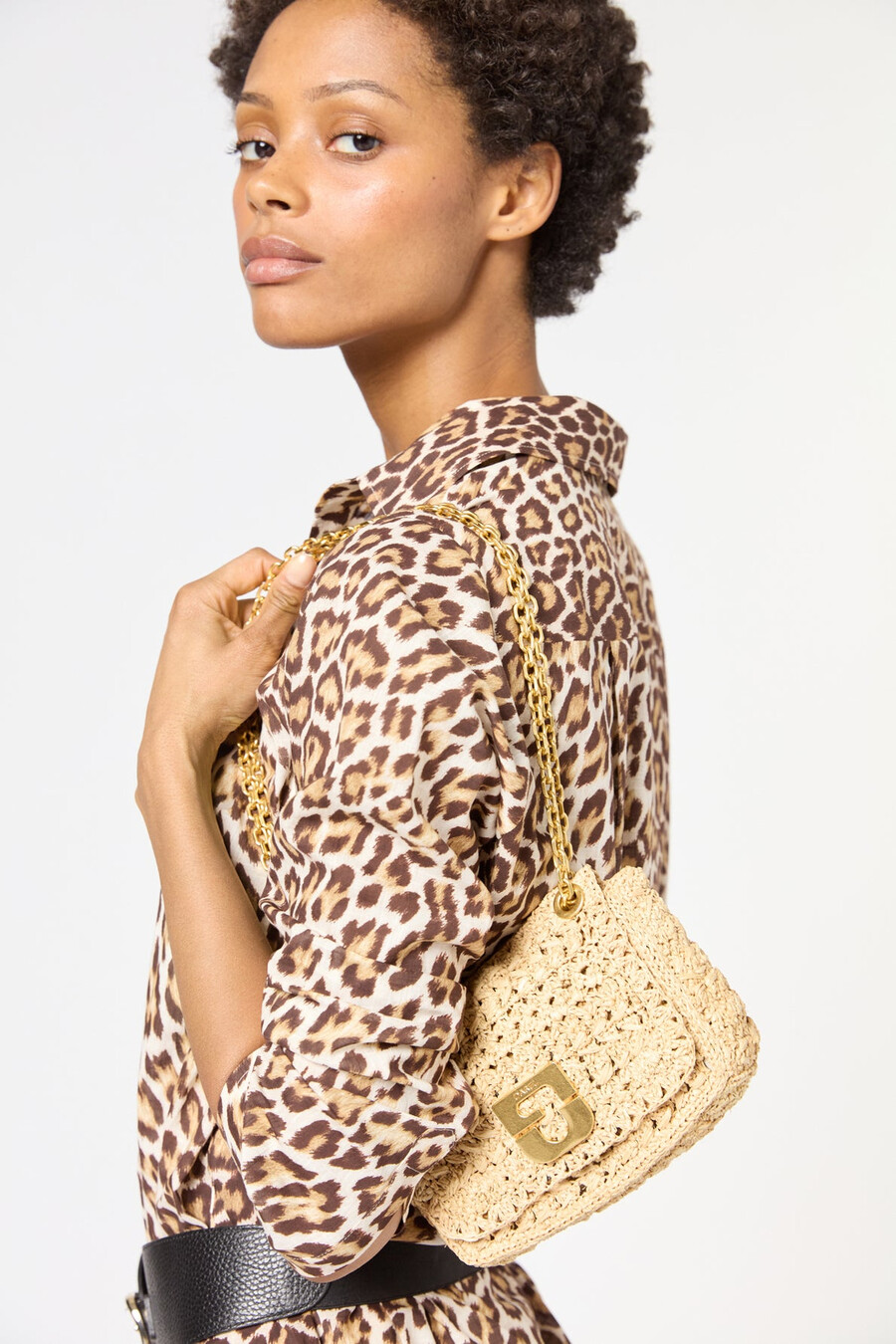 mini sac en raphia - le mini fanny