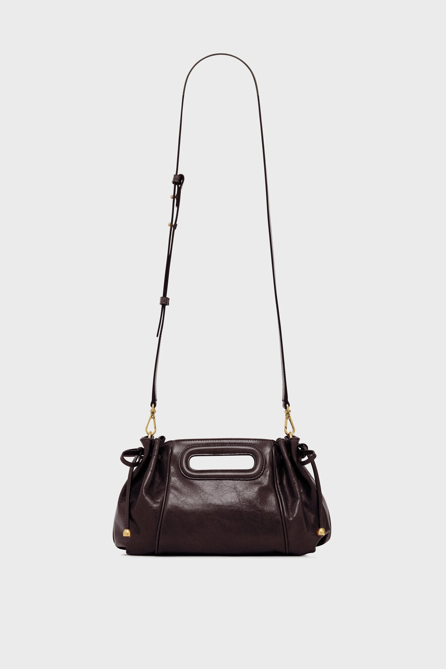 sac à main en cuir à effet froissé - mini dany