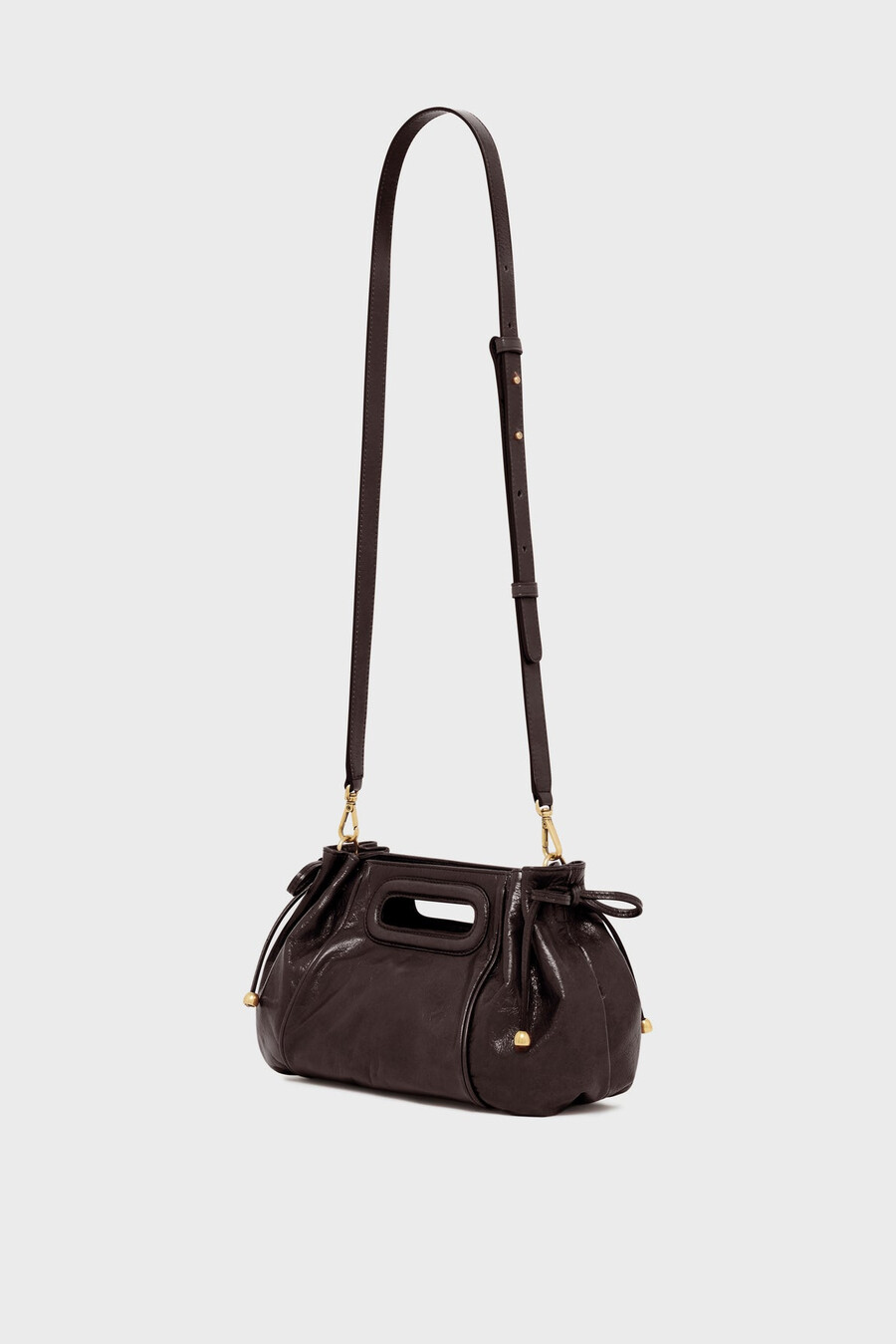 sac à main en cuir à effet froissé - mini dany