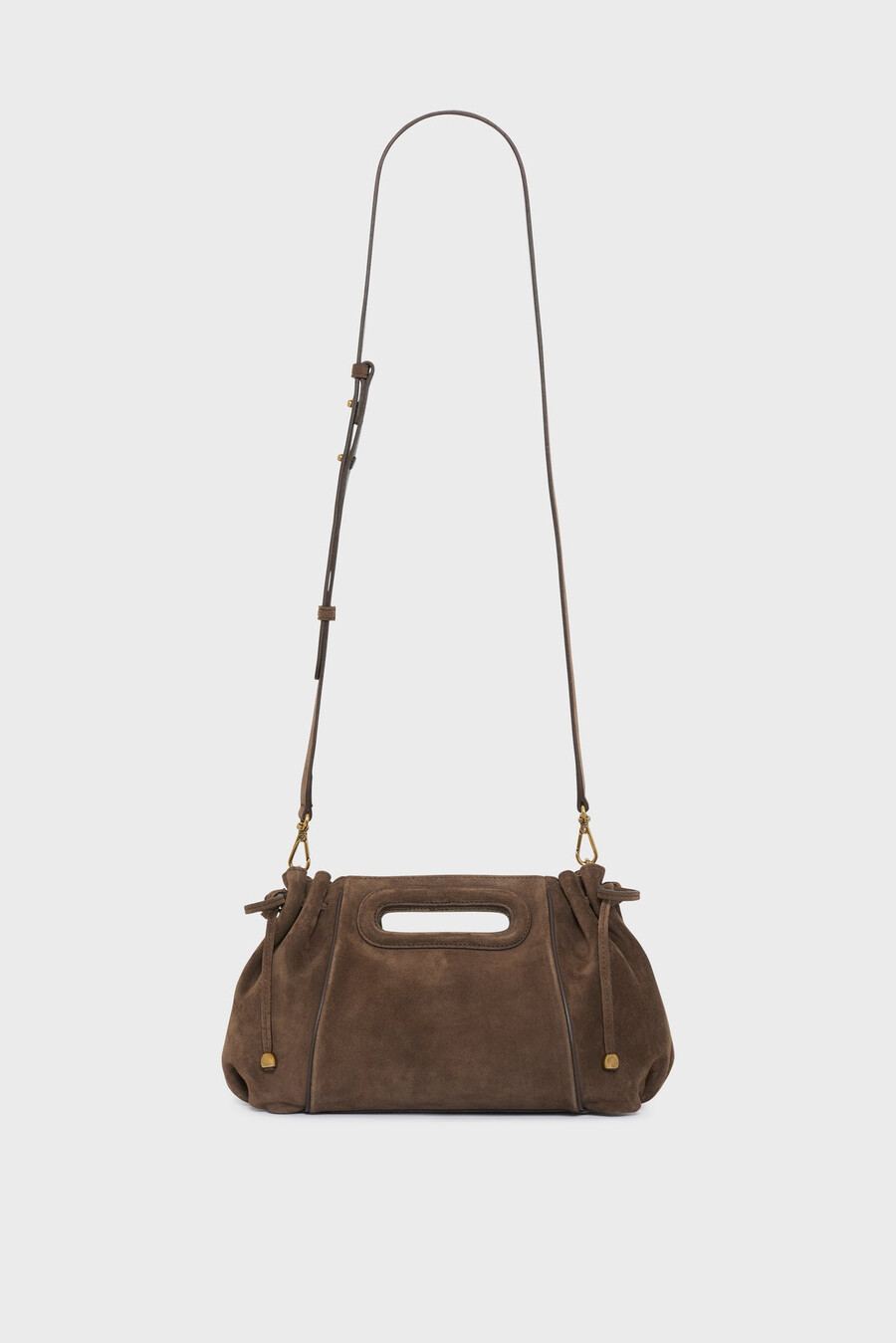 sac à main en daim intérieur métallisé - mini dany