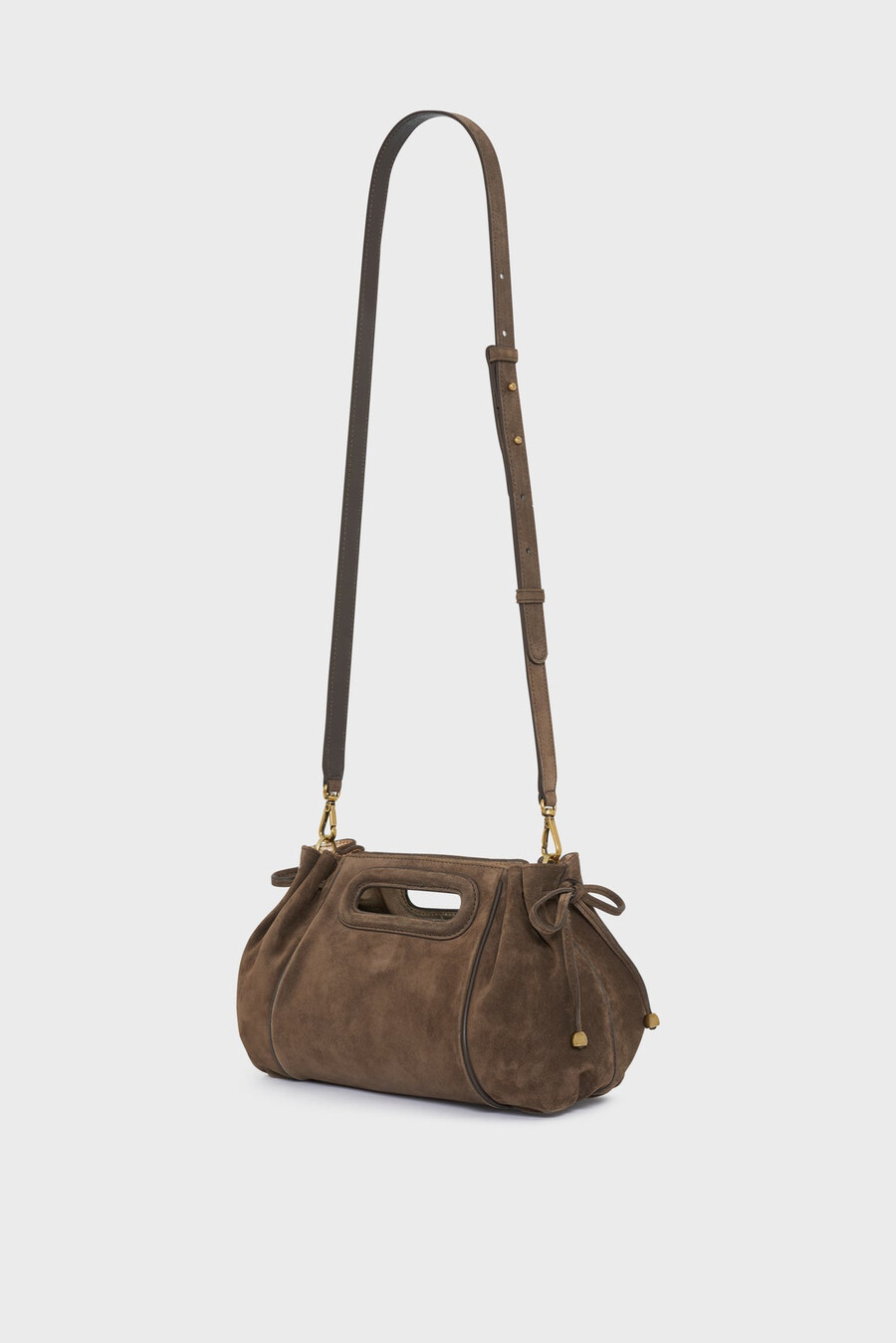 sac à main en daim intérieur métallisé - mini dany