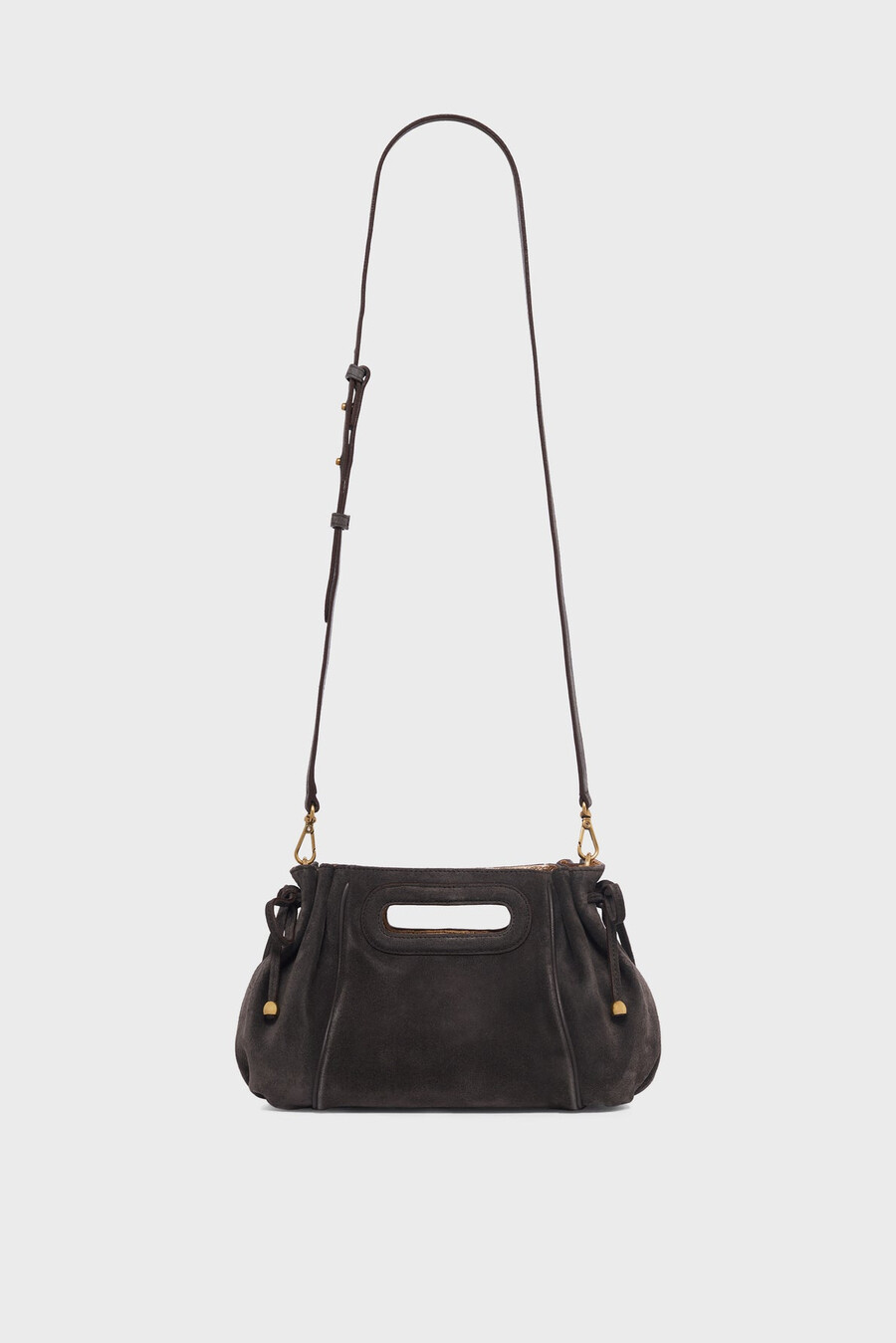 sac à main en daim intérieur métallisé - mini dany