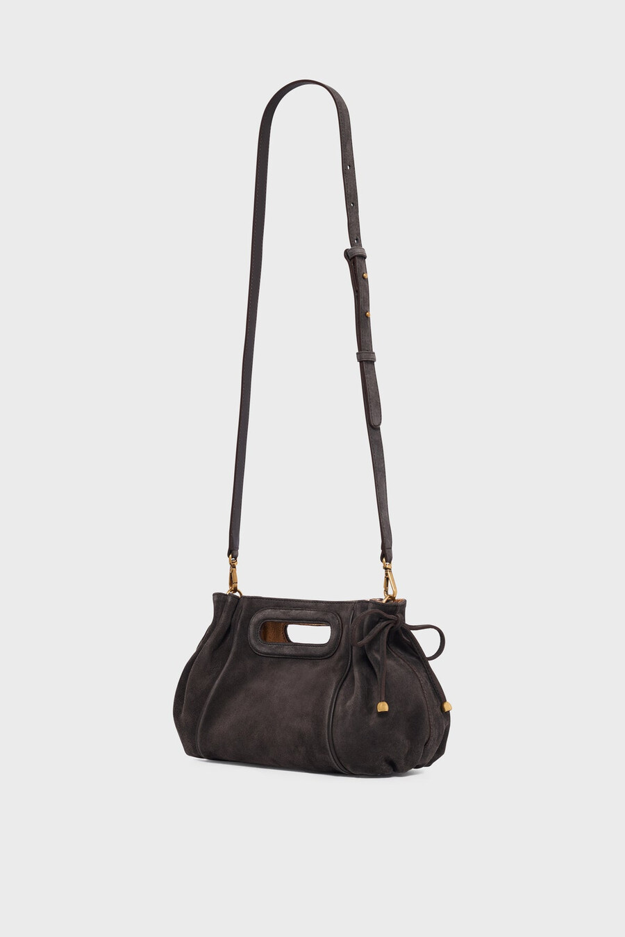 sac à main en daim intérieur métallisé - mini dany