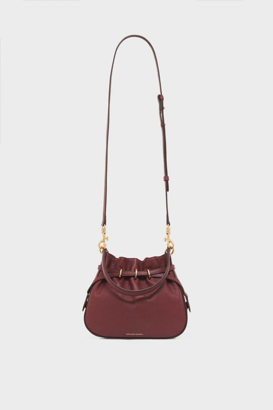 sac seau en cuir grainé - le mini romy