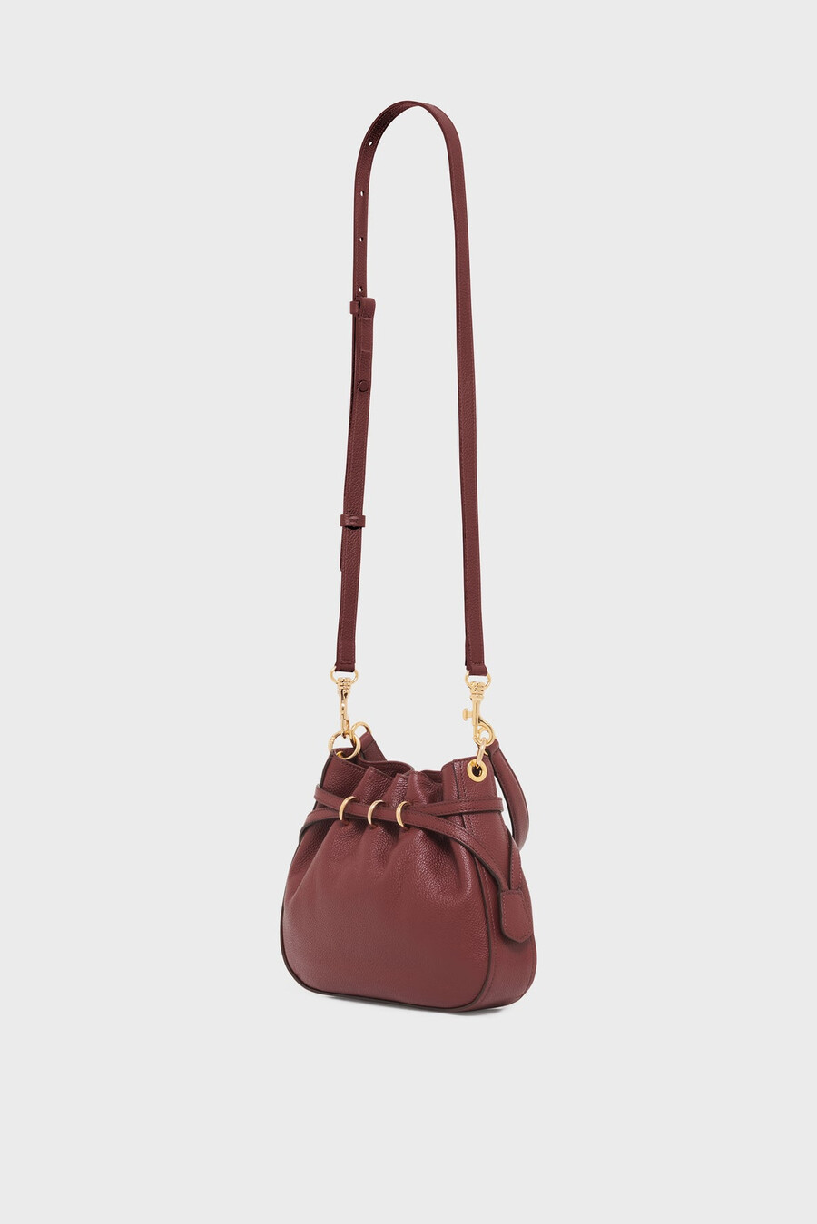 sac seau en cuir grainé - le mini romy