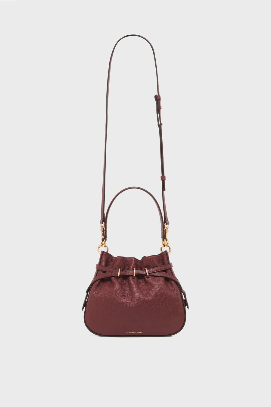 sac seau en cuir grainé - le mini romy