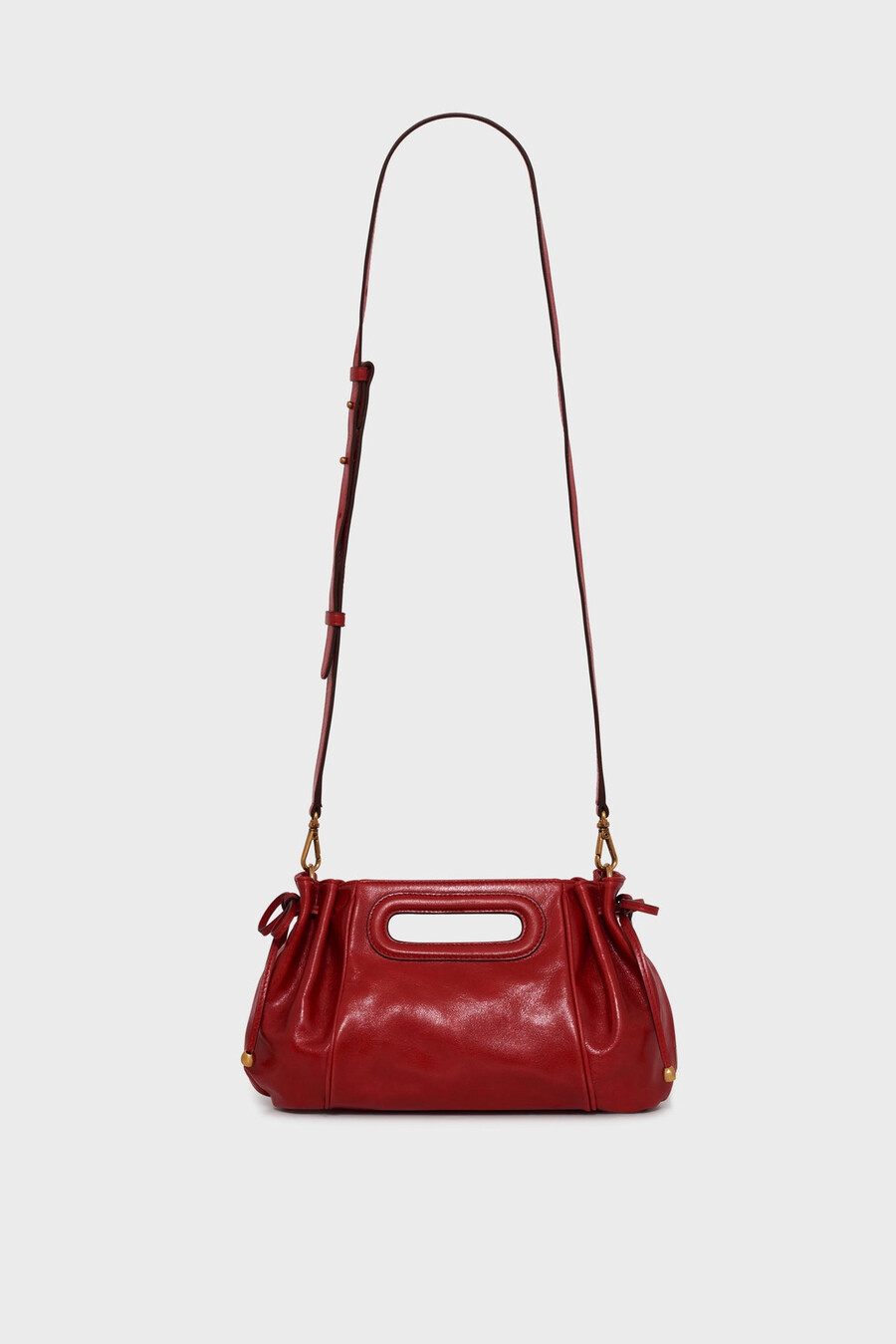 sac à main en cuir effet froissé - mini dany