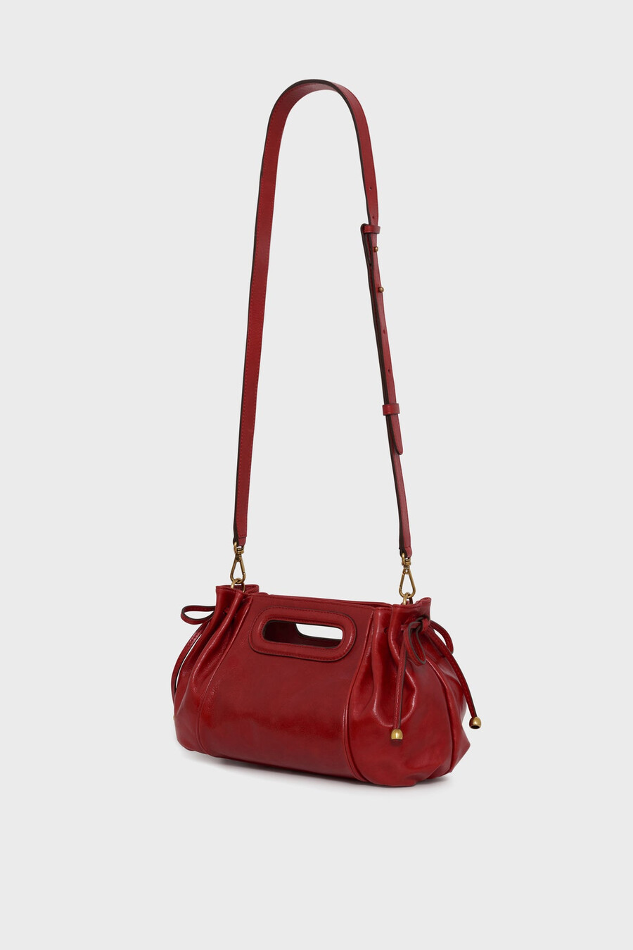 sac à main en cuir effet froissé - mini dany