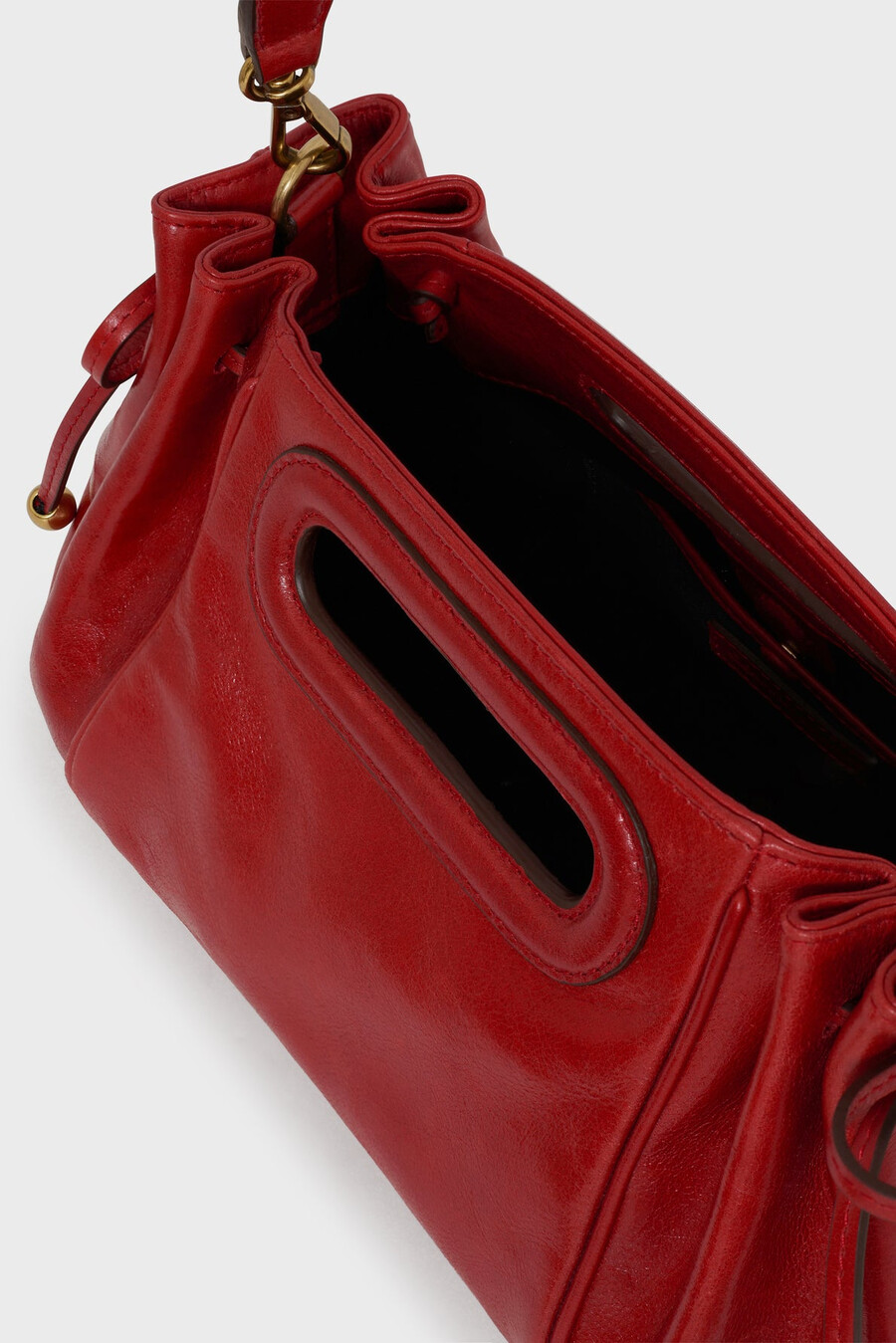 sac à main en cuir effet froissé - mini dany