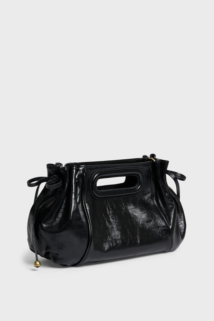 sac à main en cuir effet froissé - mini dany