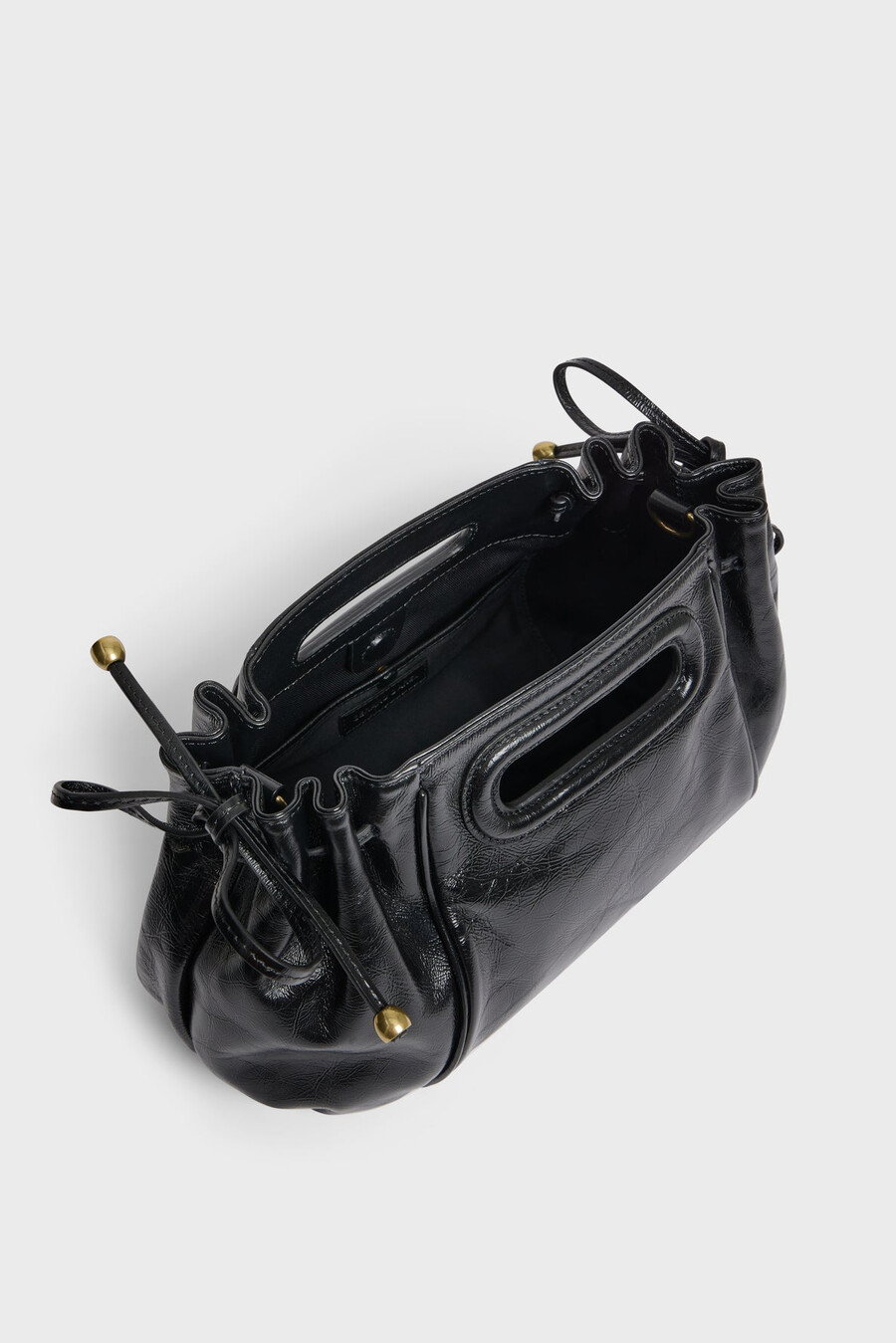 sac à main en cuir effet froissé - mini dany