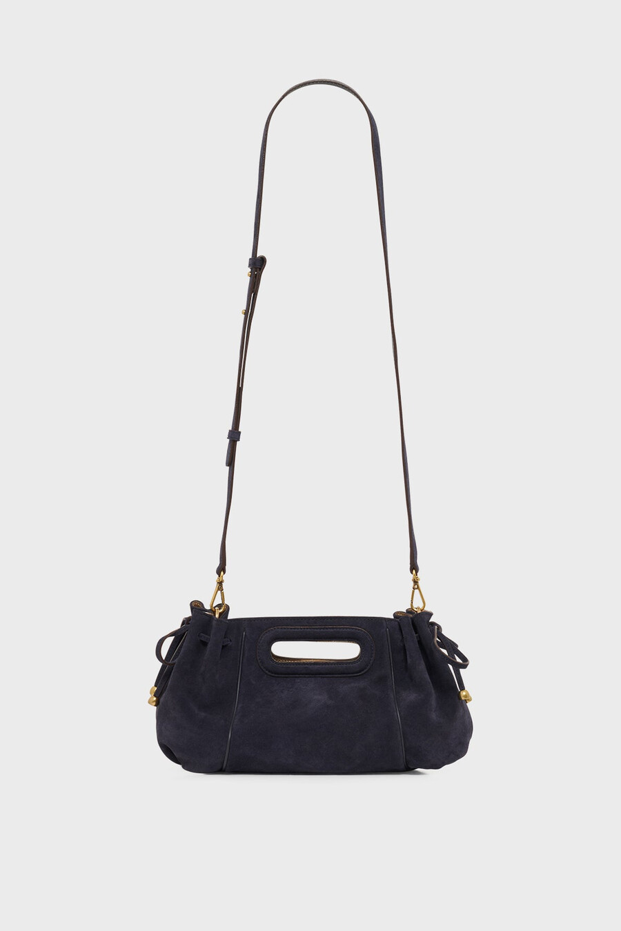 sac à main en cuir suédé avec intérieur métallisé - mini dany