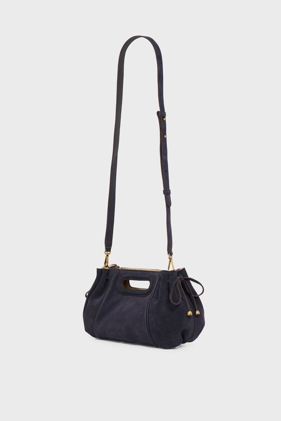 sac à main en cuir suédé avec intérieur métallisé - mini dany