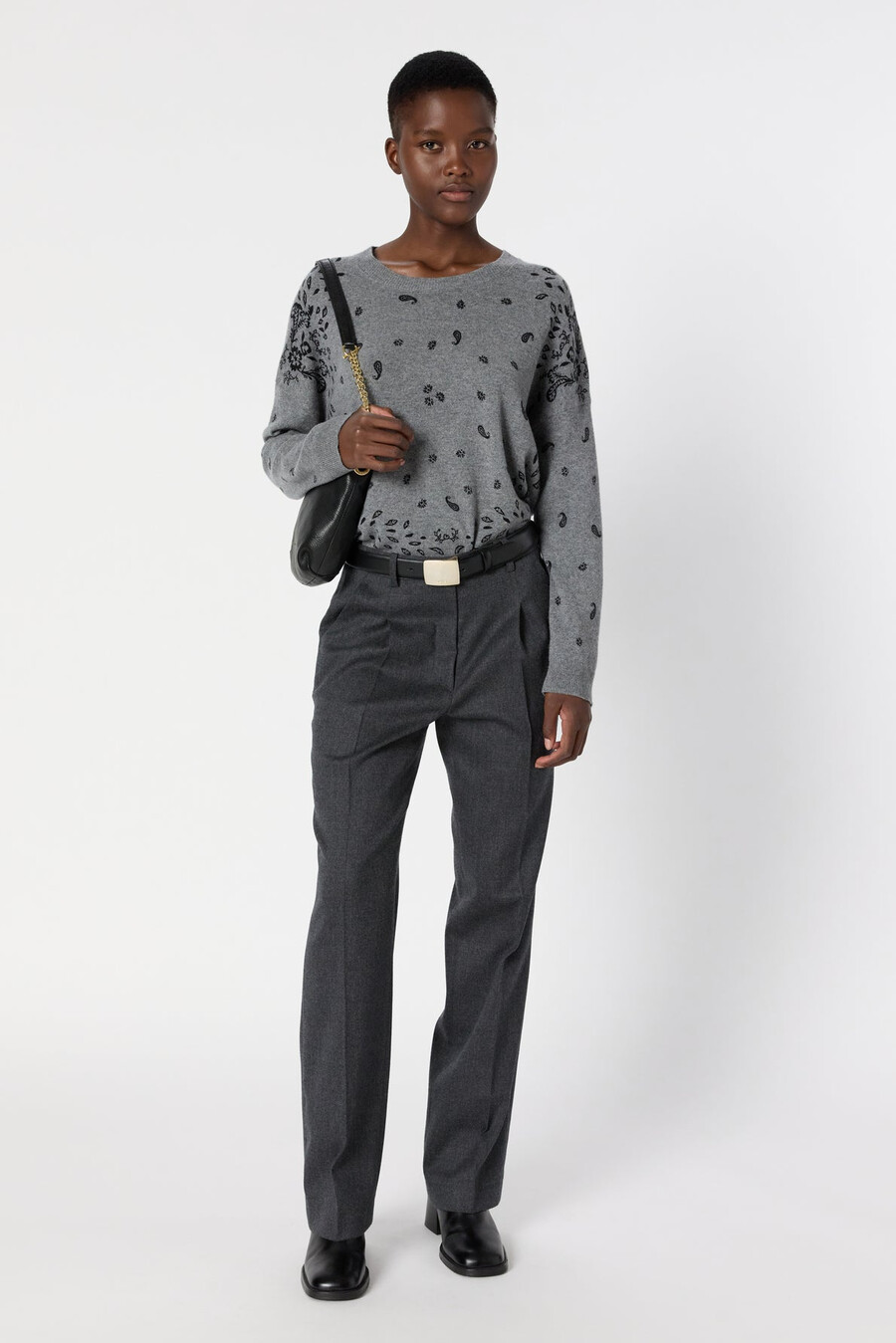 pantalon de tailleur évasé - celina