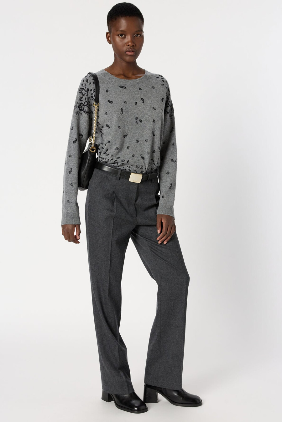 pantalon de tailleur évasé - celina