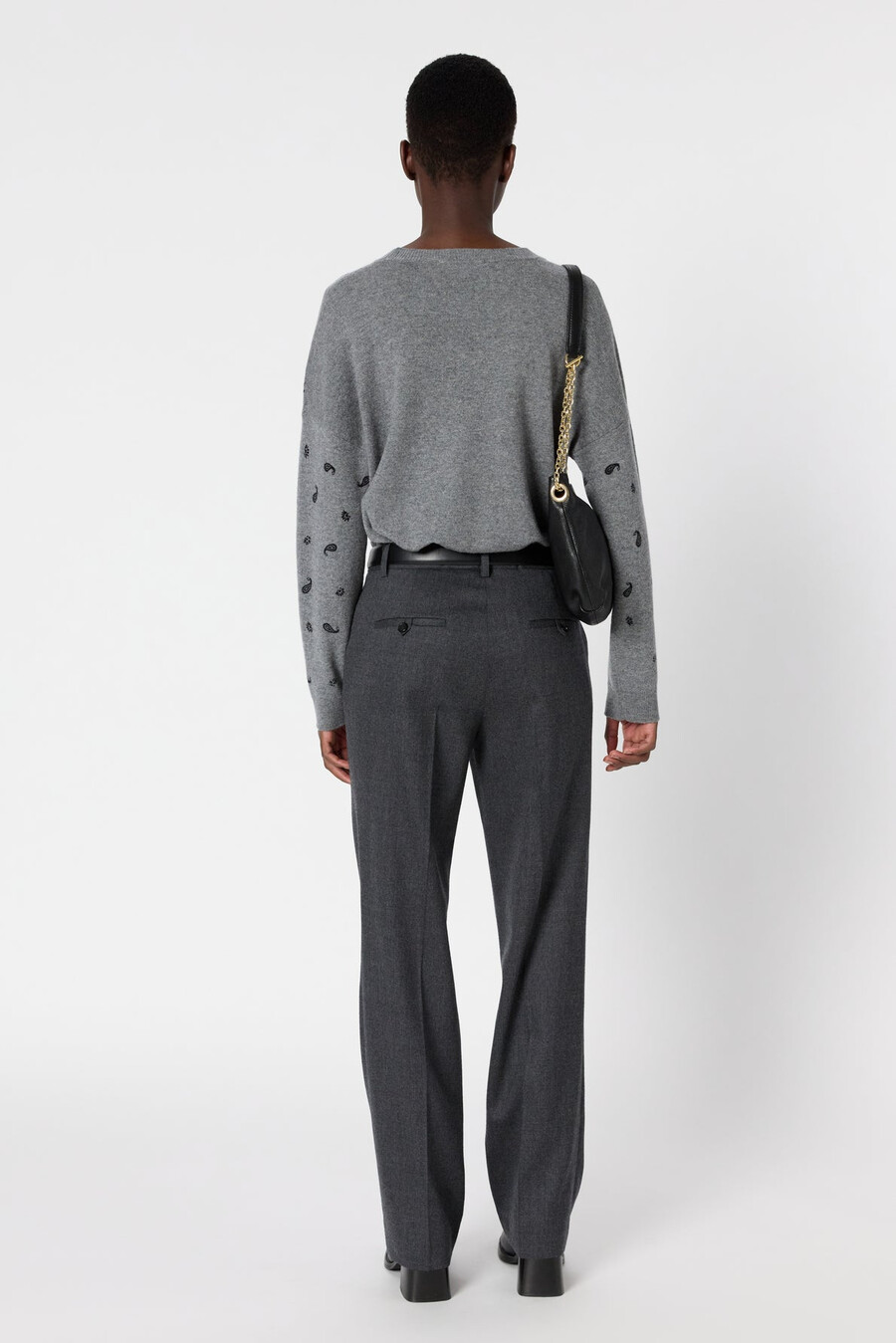pantalon de tailleur évasé - celina