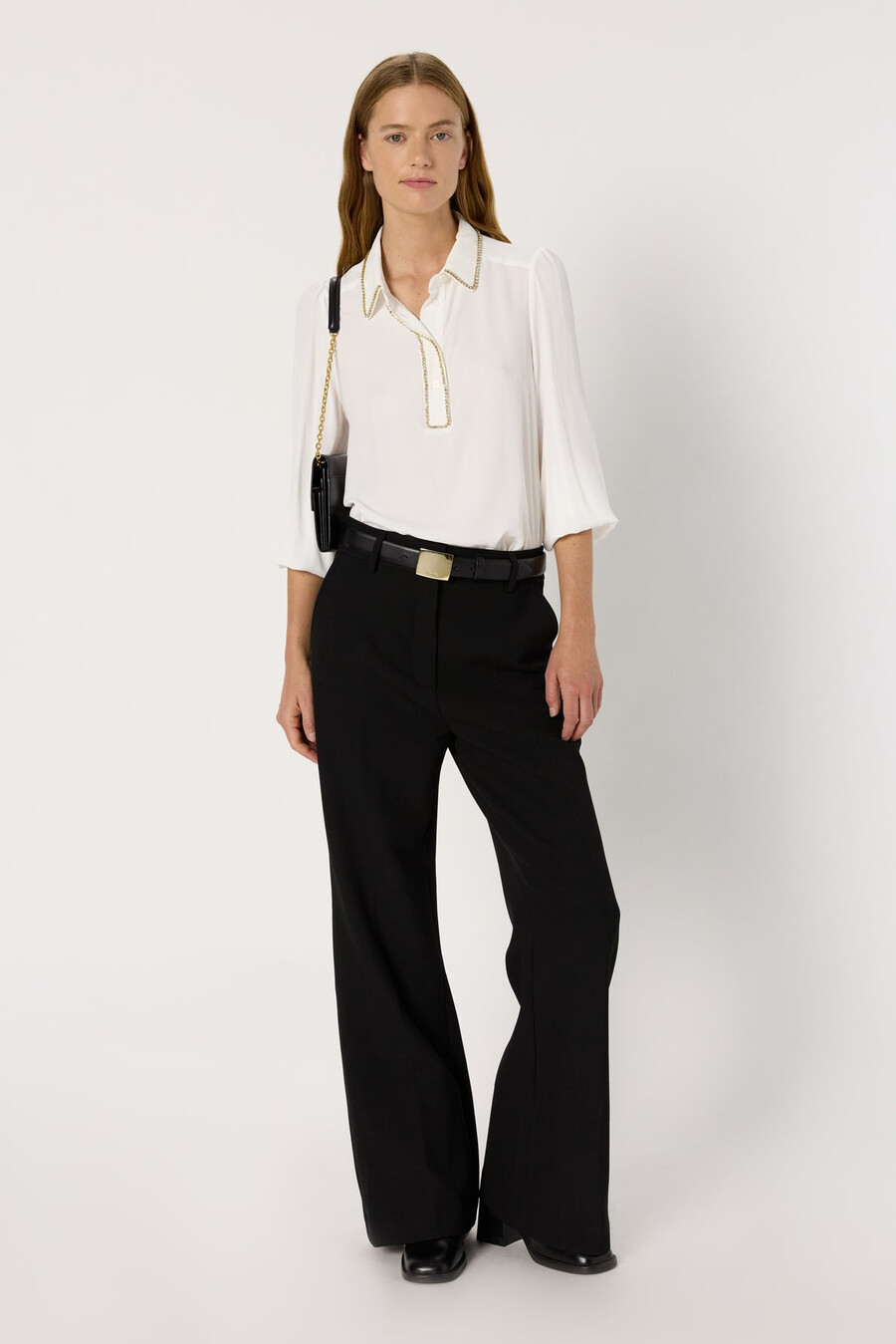 pantalon évasé en jersey - cloe