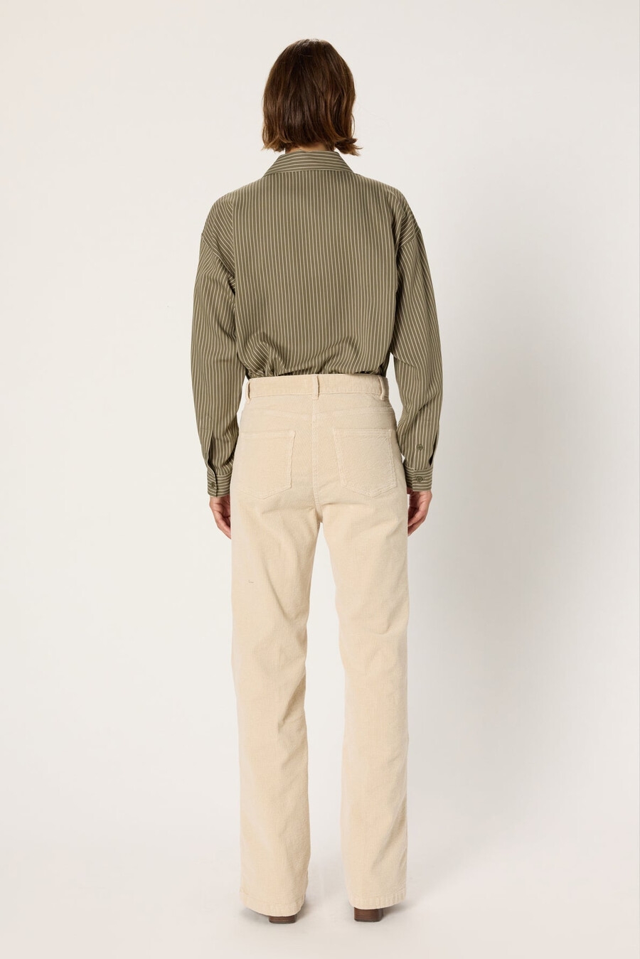 pantalon évasé en velours côtelé - chantal