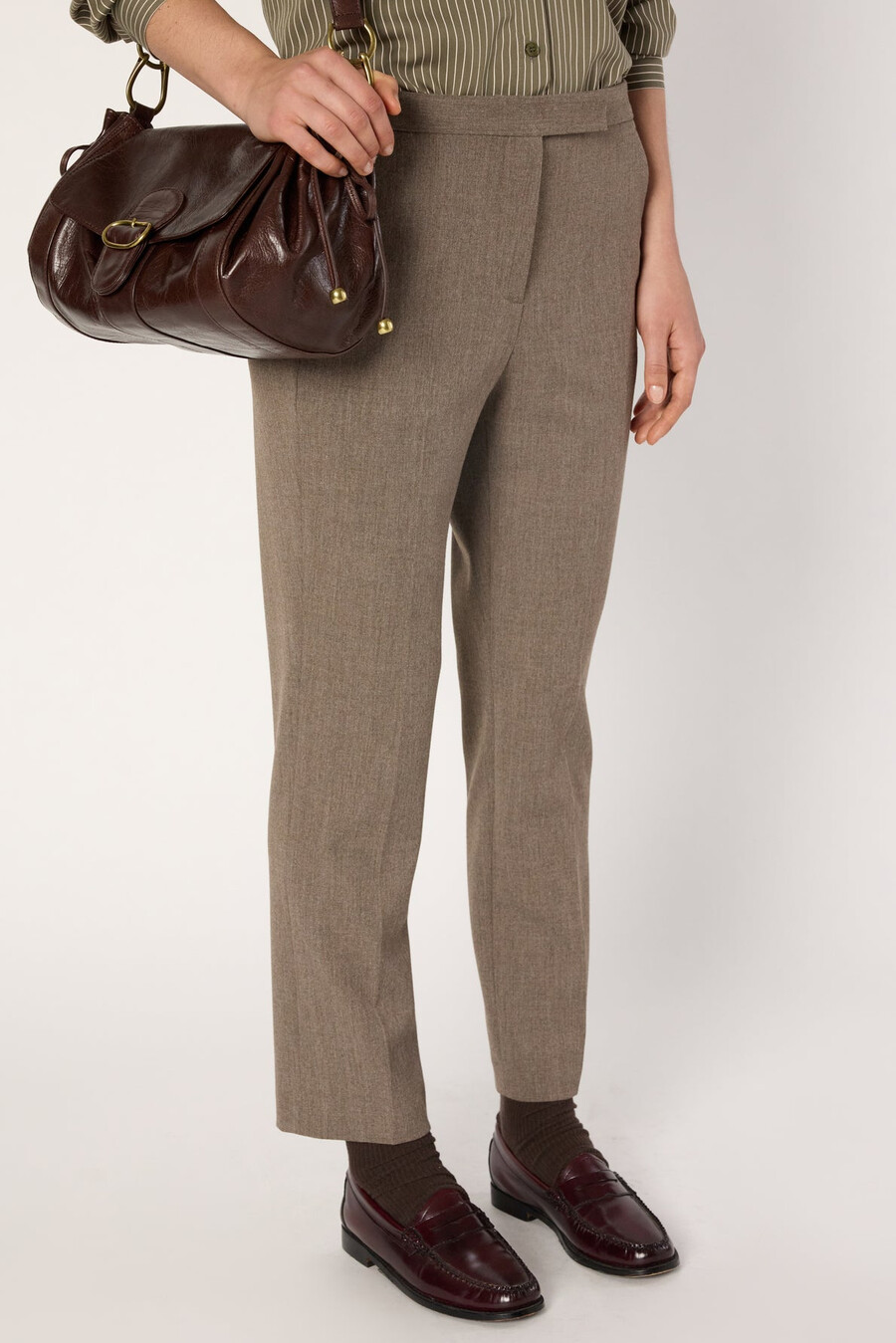 pantalon droit à dos élastiqué - celia