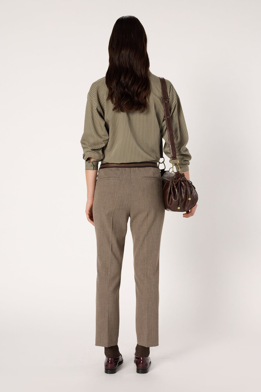 pantalon droit à dos élastiqué - celia