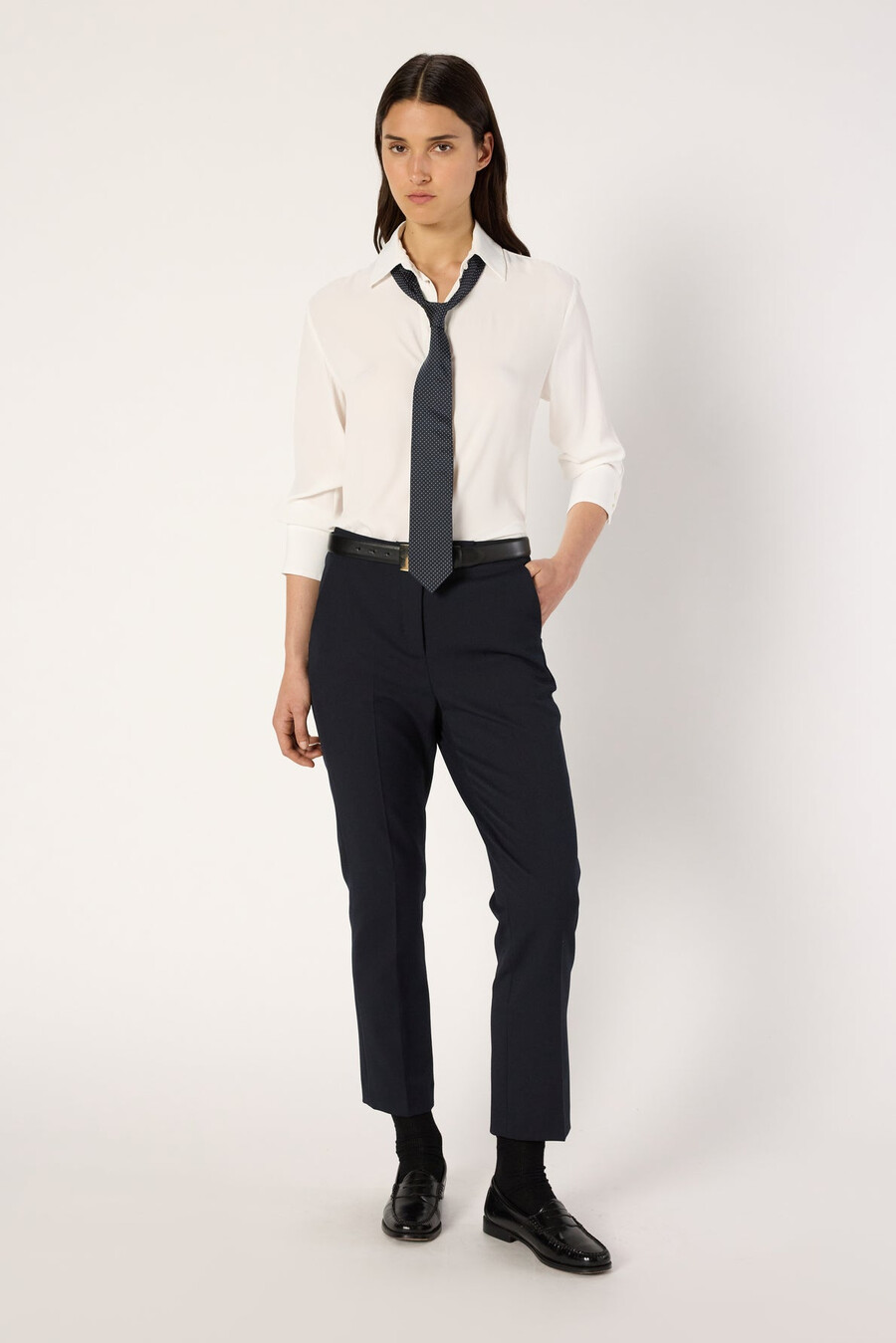 pantalon droit à dos élastiqué - celia