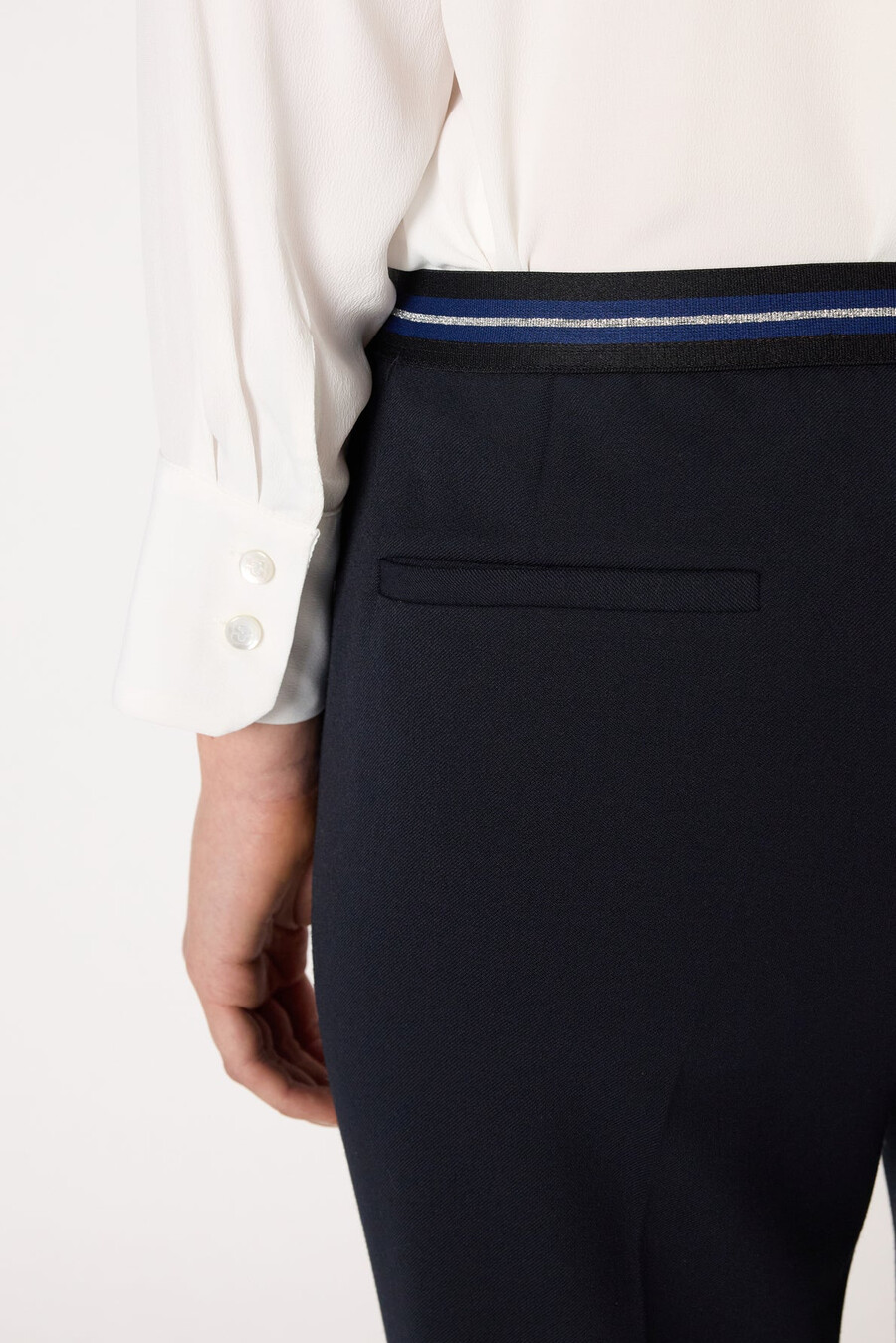 pantalon droit à dos élastiqué - celia