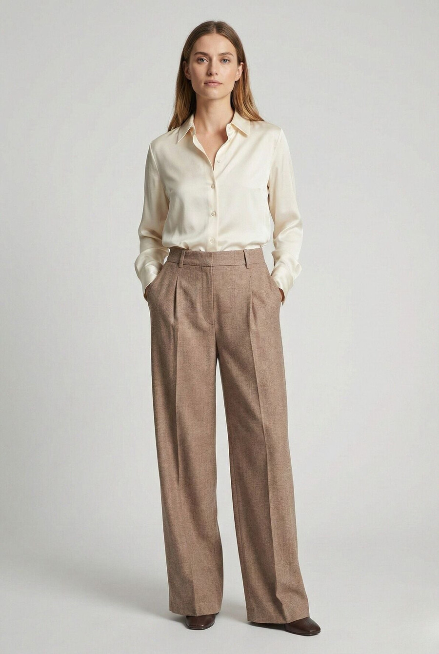 pantalon à larges rayures - coline