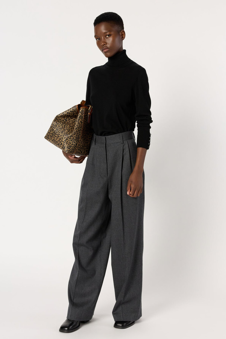 pantalon large uni - cyrielle