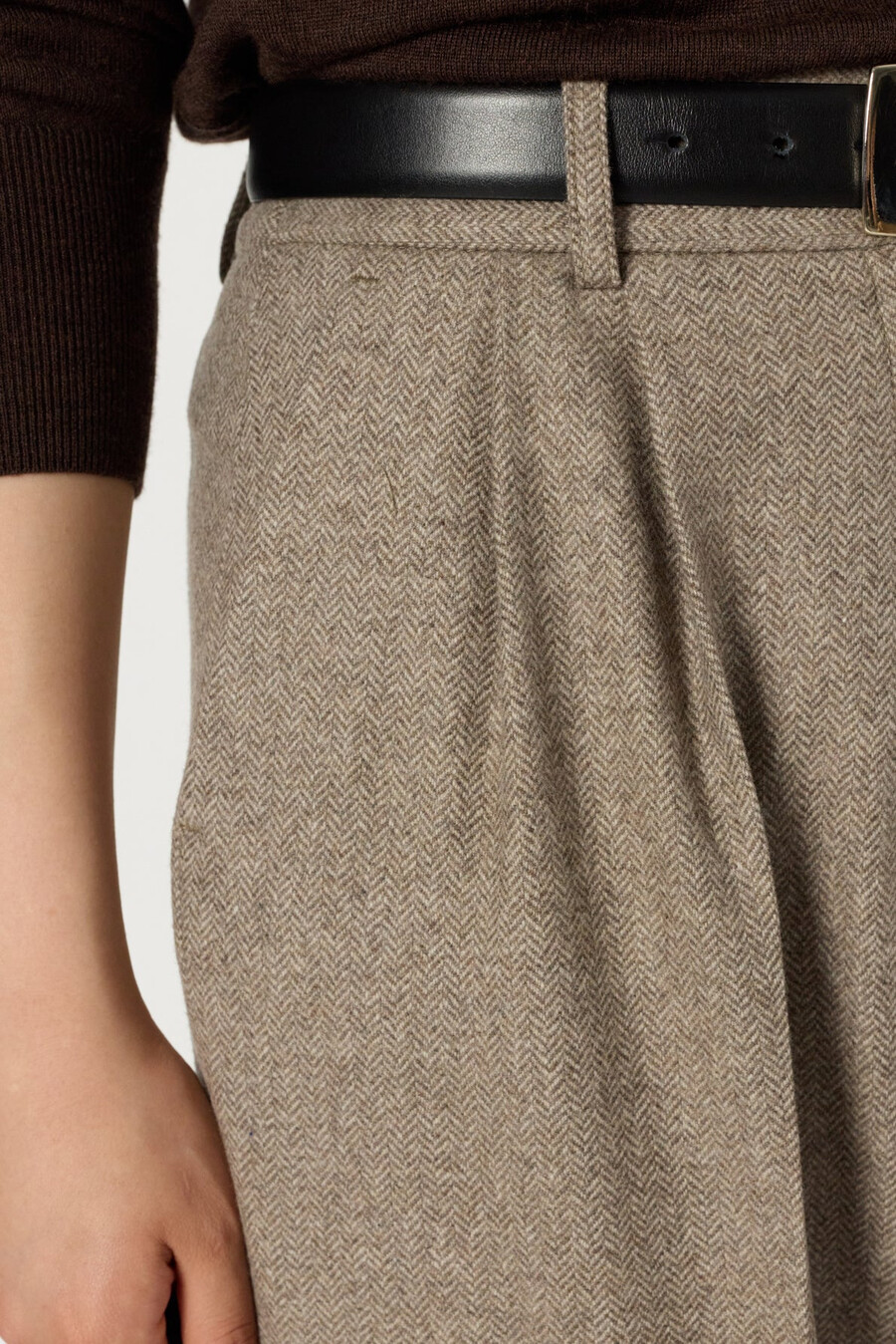 pantalon à plis larges - clara