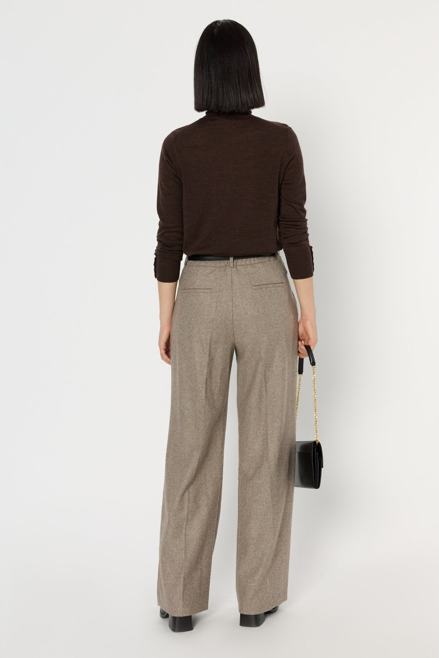 pantalon à plis larges - clara