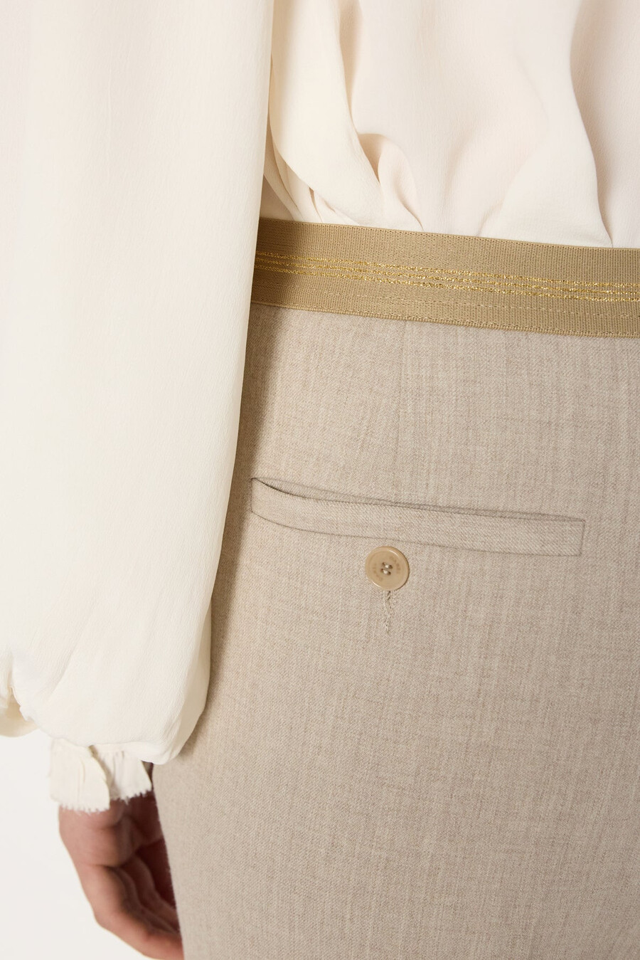 pantalon de costume élastiqué - cecile