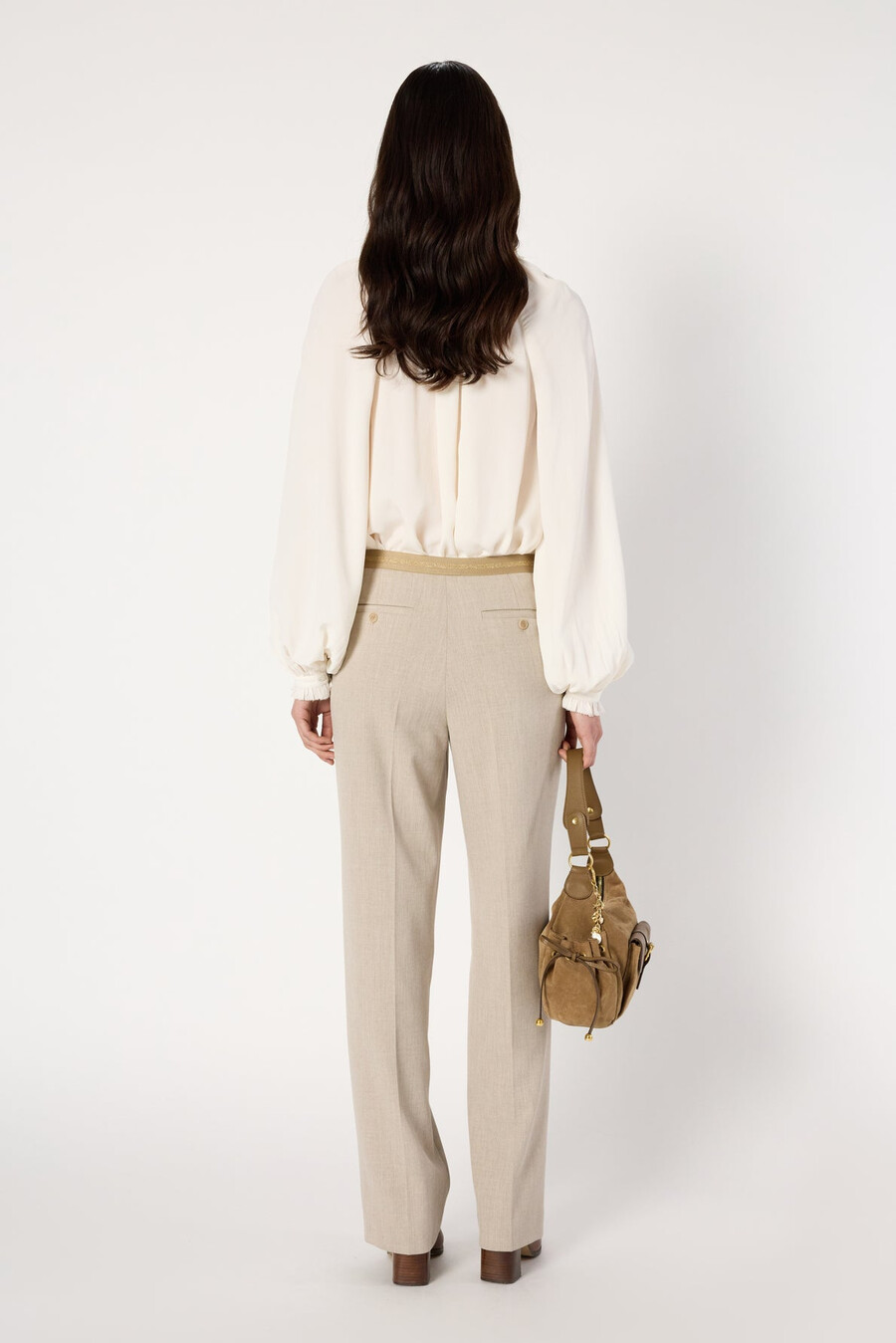 pantalon de costume élastiqué - cecile