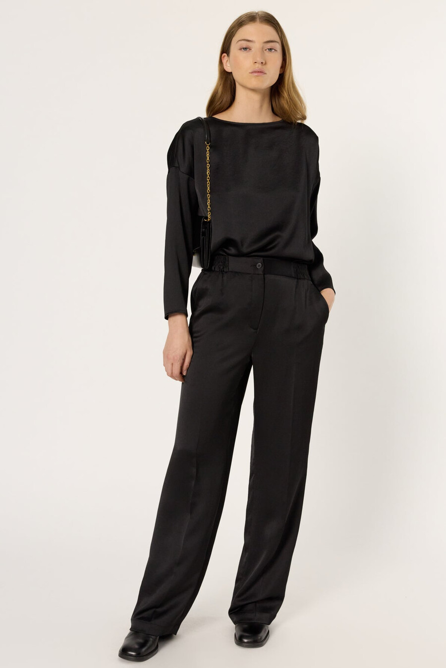 pantalon fluide en satin - candice