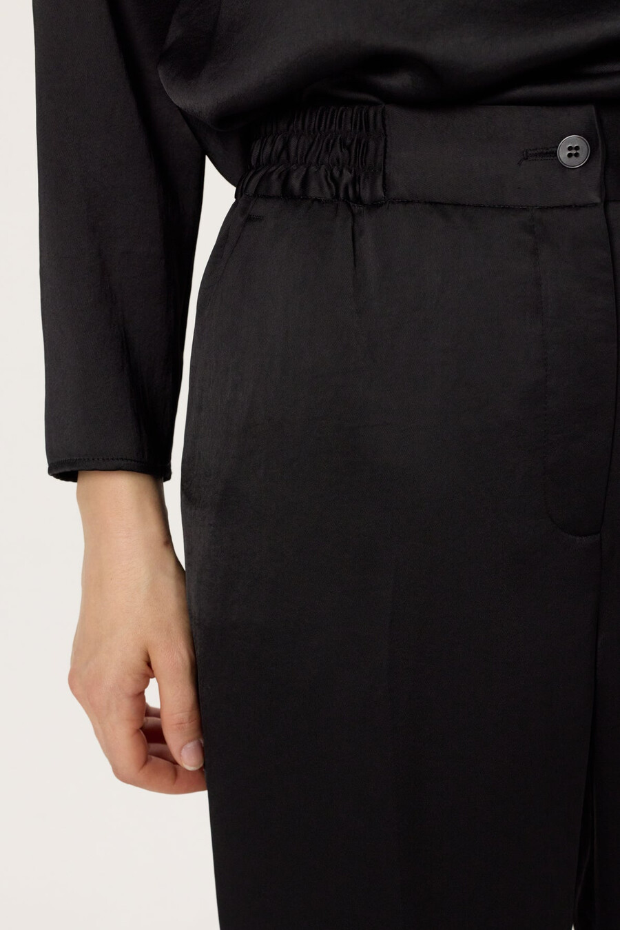 pantalon fluide en satin - candice