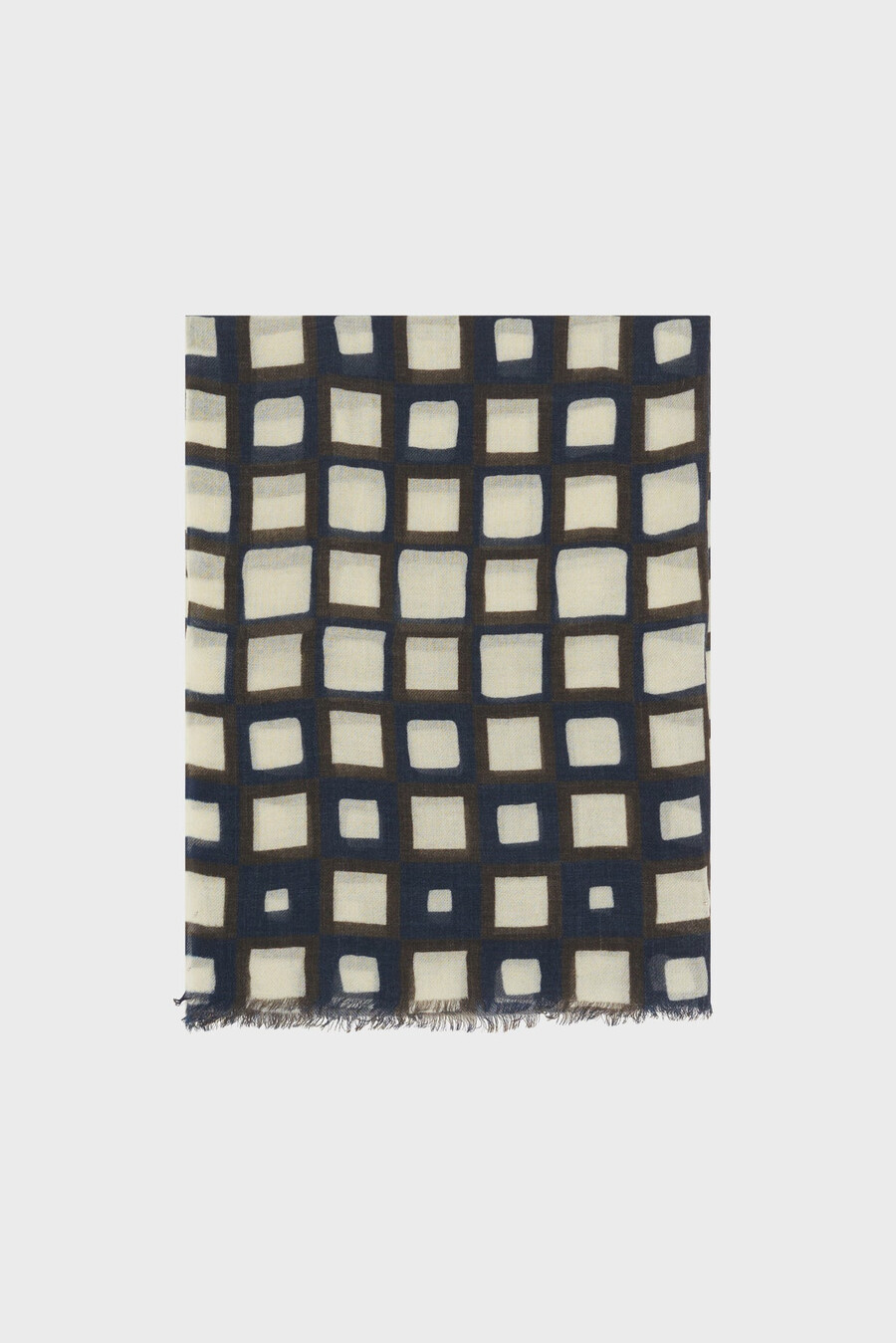 Écharpe en laine bicolore à motif - romilly