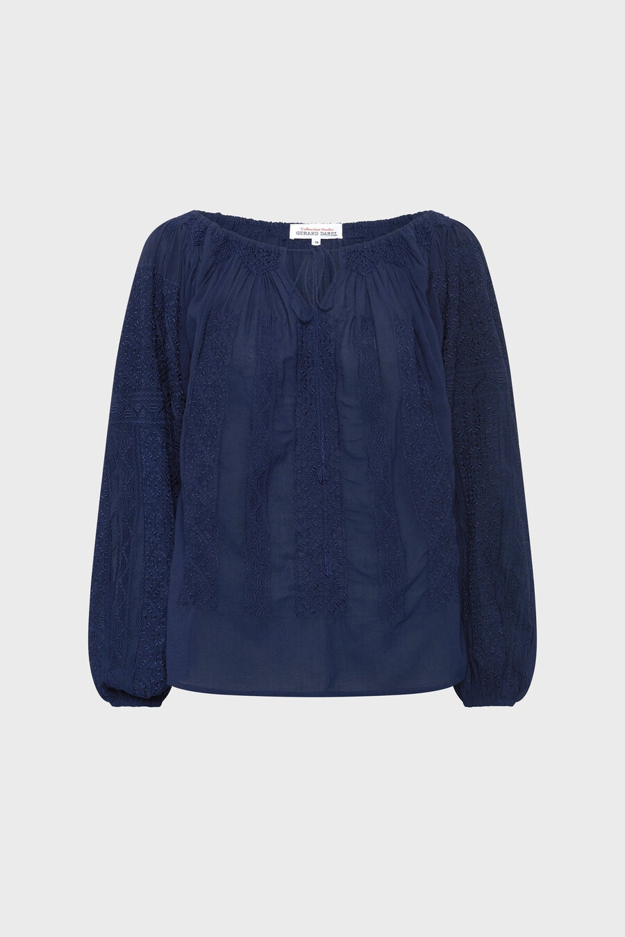 blouse brodée à large encolure - aglae