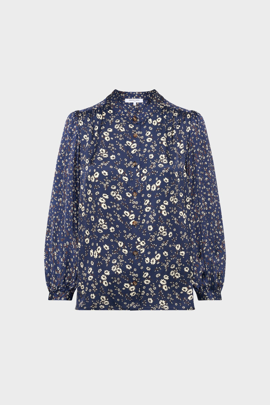 chemise en satin à fleurs - anaelle