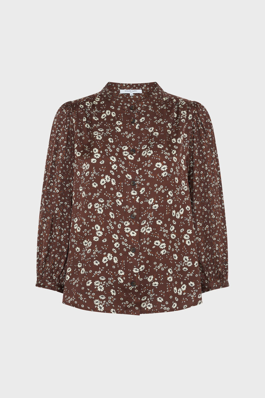 chemise en satin à fleurs - anaelle